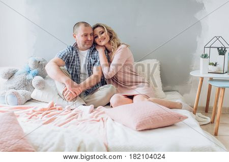 Happy father with his adult beautiful daughter