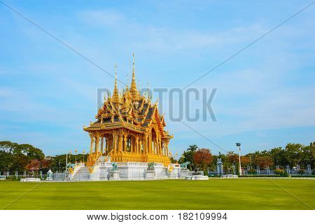 Barom Mangalanusarani Pavillian In The Area Of Ananta Samakhom Throne Hall In Royal Dusit Palace In