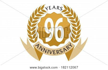96 This vector describe about 1 Years Ribbon Anniversary