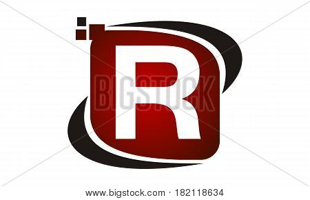 This vector describe about Logo Technology Motion Synergy Initial R