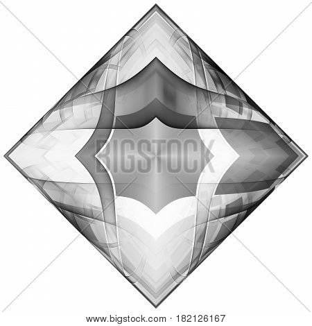 Monochrome pattern fractal background for creative design