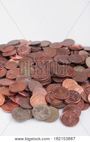 Many Of Thai Baht Coins Background