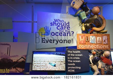WASHINGTON, DC - APR 15: National Museum of Natural History in Washington, DC, as seen on April 15, 2017. It is administered by the Smithsonian Institution.