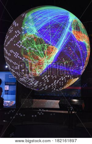WASHINGTON, DC - APR 15: National Museum of Natural History in Washington, DC, as seen on April 15, 2017. It is administered by the Smithsonian Institution.