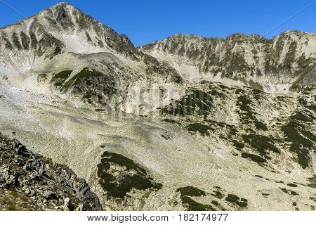 Amazing view of Polezhian Peak, Pirin Mountain, Bulgaria