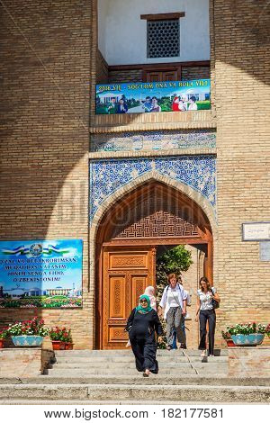 Entrance To The Madrasah At Chorsu Bazaar, Tashkent, Uzbekistan