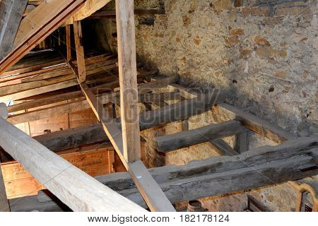 Old Fortified Medieval Saxon Church In Dirjiu, Transylvania