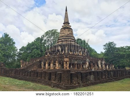 Sukhothai Historical Park former capital city of Thailand It's a world heritate .famous for tourism