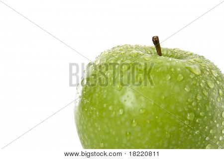 maçã verde coberto por wate