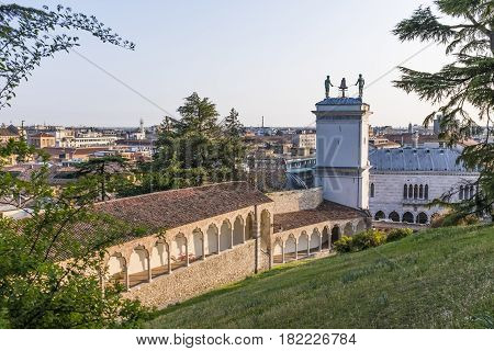 Porticato del Lippomano near the Museum in Udine in Italy