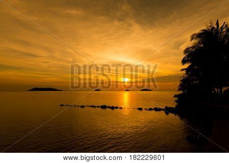 Tropical Sunset On Koh Chang