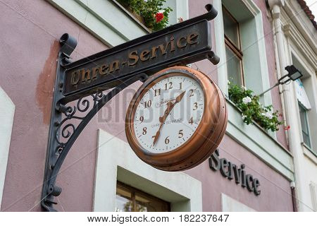 COTTBUS GERMANY - OCTOBER 18 2016: A sign 