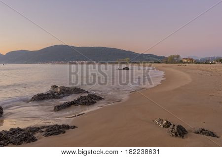 The Beach Of Trengandin In Noja, Cantabria