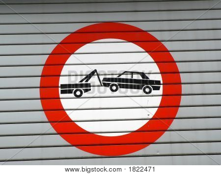 Bil Bugsering tegn