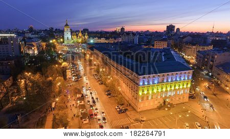 St. Sophia Cathedral, on Sophia Square in Kyiv, Ukraine.