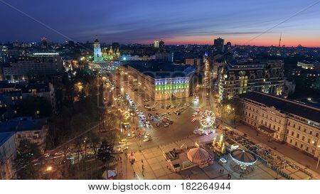St. Sophia Cathedral, on Sophia Square in Kyiv, Ukraine.