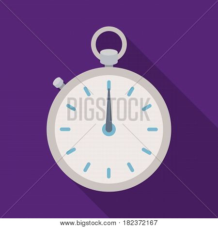Boxing stopwatch icon in flate style isolated on white background. Boxing symbol vector illustration.