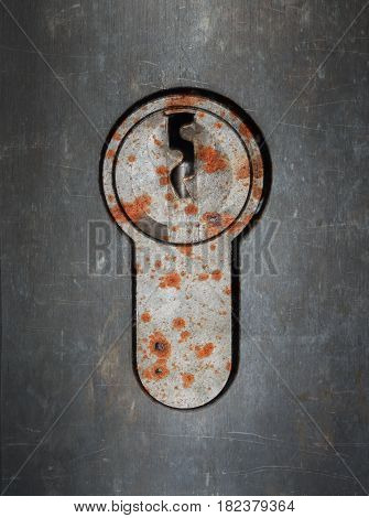 Cylinder Lock Closeup