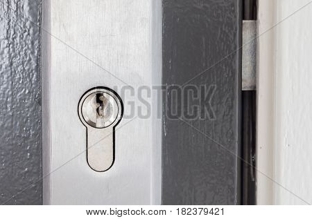Cylinder Lock Closeup
