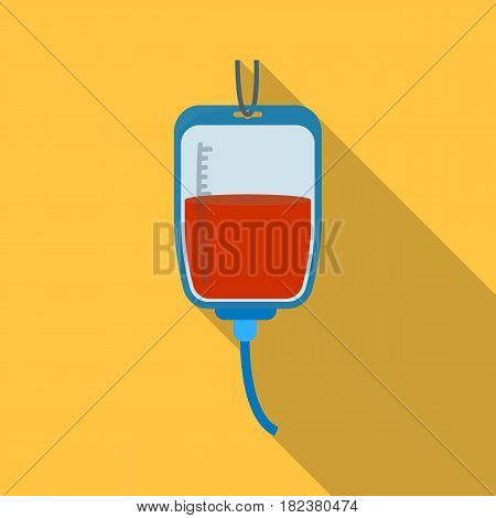Blood donation icon in flate design isolated on white background. Charity and donation symbol stock vector illustration.