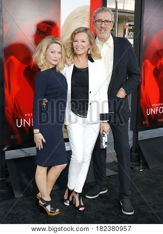 Cheryl Ladd, Brian Russell and Jordan Ladd at the Los Angeles premiere of 'Unforgettable' held at the TCL Chinese Theatre in Hollywood, USA on April 18, 2017.