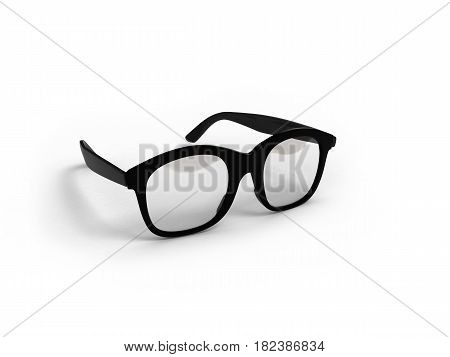 Eye Glasses Isolated On White Background 3D Illustration