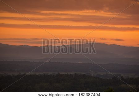 Thailand Lampang Landscpae View Sunrise