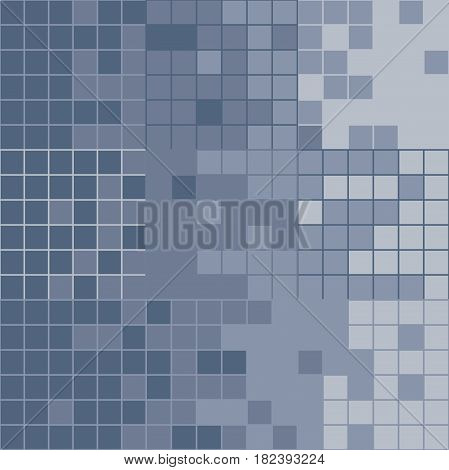 tiled pixel background with grey tones and an abstraction for the presentation and work