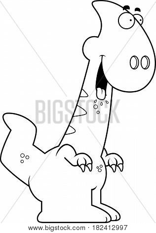 Hungry Cartoon Parasaurolophus
