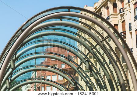 Metro Station In The City Of Bilbao, Spain