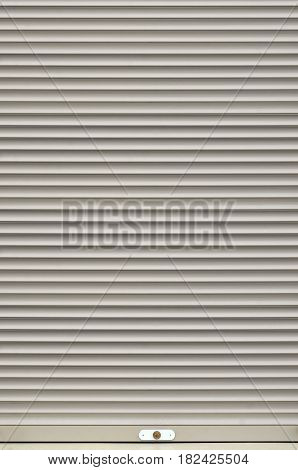 The Texture Of The Shutter Door Or Window In Light Gray Color