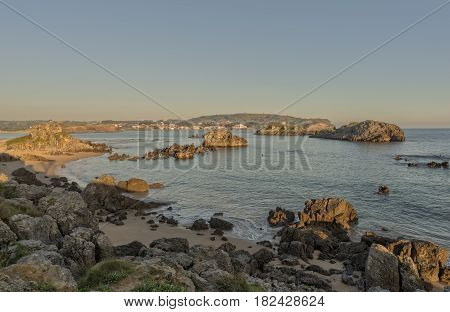 The Beach Of Ris In Noja, Cantabria