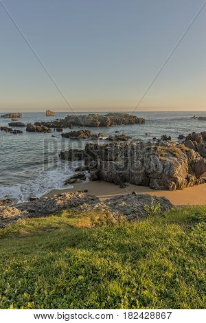The Beach Of Ris In Noja, Cantabria