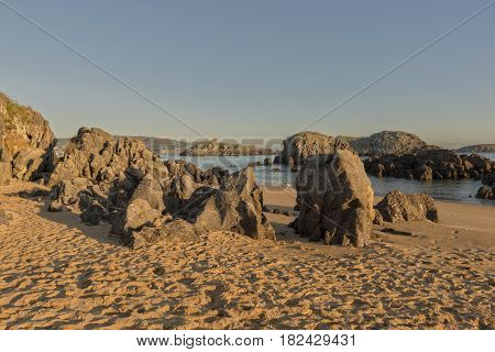 The Beach Of Ris In Noja, Cantabria