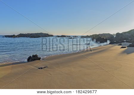 The Beach Of Ris In Noja, Cantabria