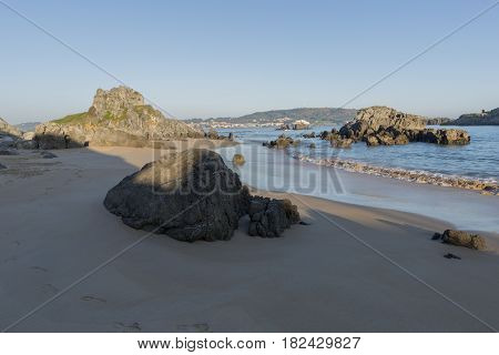 The Beach Of Ris In Noja, Cantabria