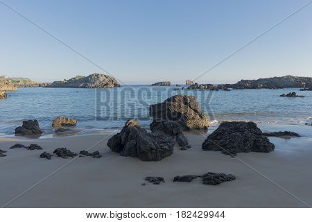 The Beach Of Ris In Noja, Cantabria