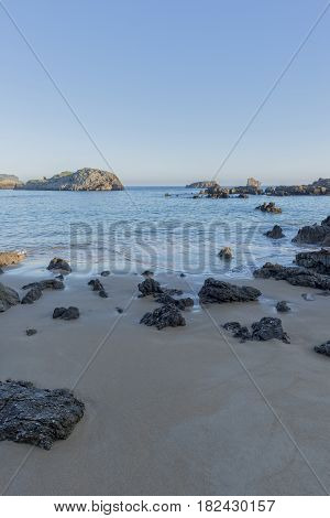 The Beach Of Ris In Noja, Cantabria