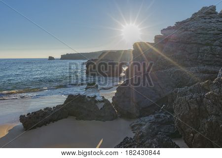 The Beach Of Ris In Noja, Cantabria