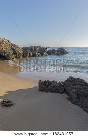 The Beach Of Ris In Noja, Cantabria