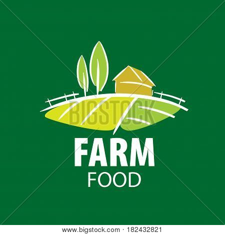 template design of logo farm food. Vector illustration icon