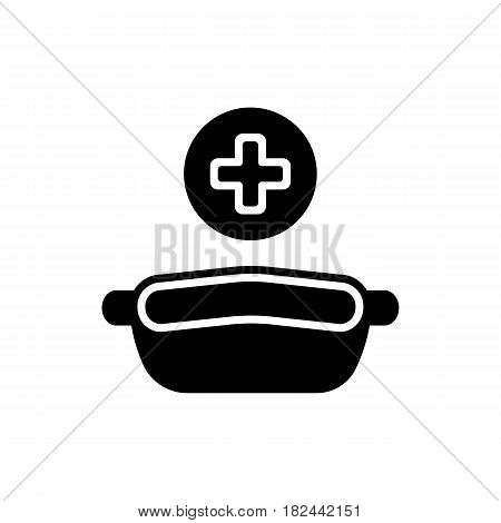Conteiner for medical tools. Vector icon. Conteiner for dentist tools and surgical. Eps 10