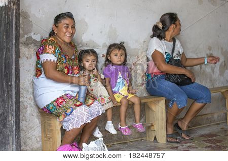 valladolid Mexico 13th March 2017: people outside on the streets