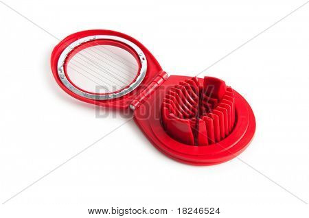 Affettatrice uovo isolata on white background