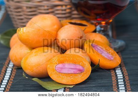 sweet Marian plum or Plum Mango thai fruit