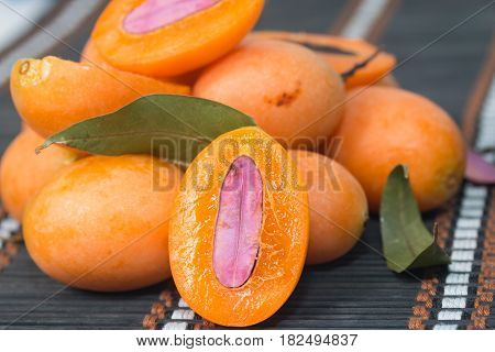 sweet Marian plum or Plum Mango thai fruit