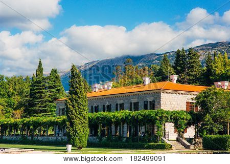 The Queen's Beach near Villa Milocer in Montenegro, near the island of Sveti Stefan.
