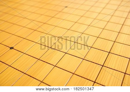 Blnak go game chessboard background in China