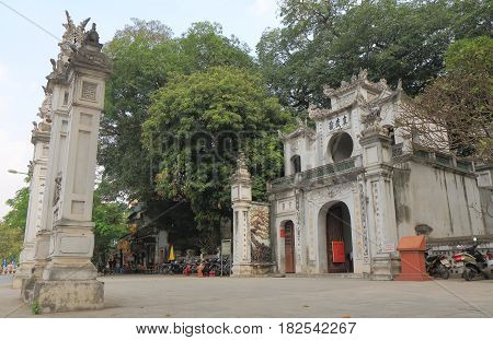 HANOI VIETNAM - NOVEMBER 23, 2016: Quan Thanh Temple. Quan Thanh Temple is a Taoist temple dated to the 11th century.