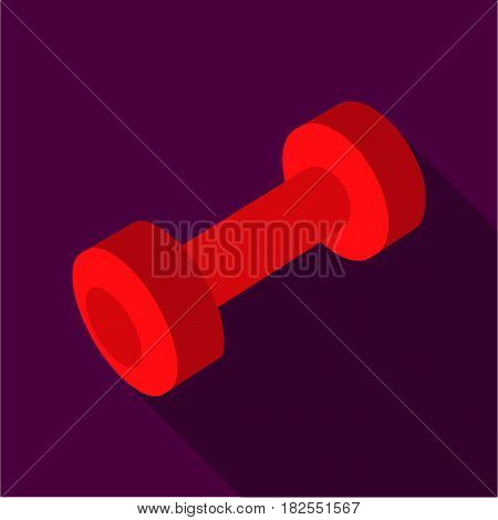 Dumbbells icon flate. Single sport icon from the big fitness, healthy, workout flate.